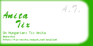 anita tix business card